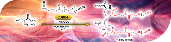 Modification of Cysteine by Using the Cyclopropenone Derivative