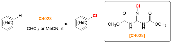 Chlorination with 2-Chloro-1,3-bis(methoxycarbonyl)guanidine