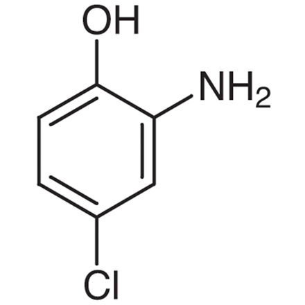 2-Amino-4-chlorophenol Chemical Structure of 2-Amino-4-chlorophenol
