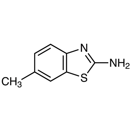 2-Amino-6-methylbenzothiazole Chemical Structure of 2-Amino-6-methylbenzothiazole