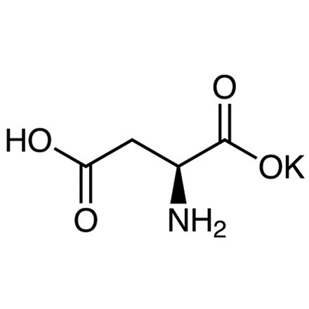 Potassium L-Aspartate Chemical Structure of Potassium L-Aspartate