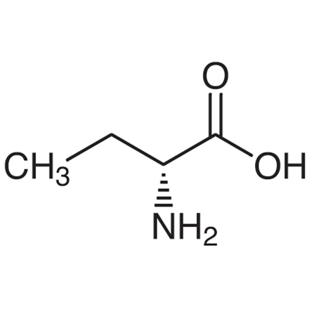 (R)-(-)-2-Aminobutyric Acid Chemical Structure of (R)-(-)-2-Aminobutyric Acid
