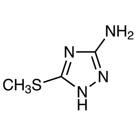 3-Amino-5-methylthio-1H-1,2,4-triazole Chemical Structure of 3-Amino-5-methylthio-1H-1,2,4-triazole