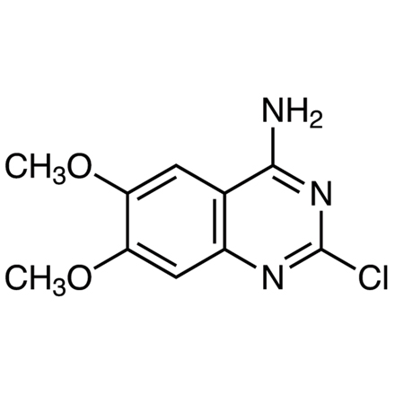 4-Amino-2-chloro-6,7-dimethoxyquinazoline Chemical Structure of 4-Amino-2-chloro-6,7-dimethoxyquinazoline