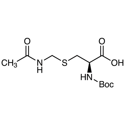 S-(Acetamidomethyl)-N-(tert-butoxycarbonyl)-L-cysteine Chemical Structure of S-(Acetamidomethyl)-N-(tert-butoxycarbonyl)-L-cysteine