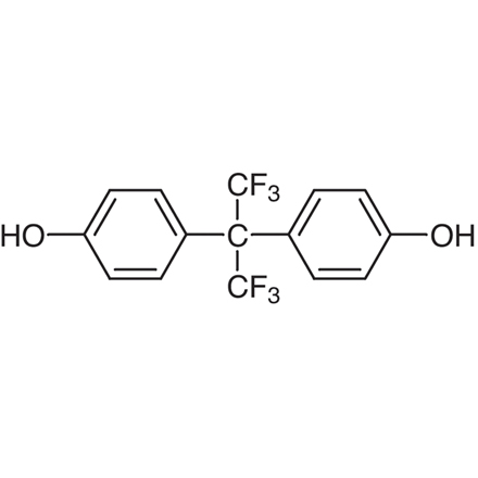 2,2-Bis(4-hydroxyphenyl)hexafluoropropane Chemical Structure of 2,2-Bis(4-hydroxyphenyl)hexafluoropropane