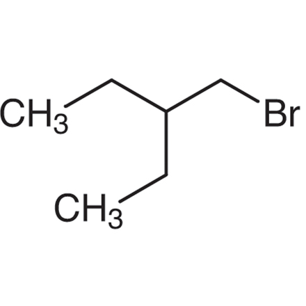 1-Bromo-2-ethylbutane (stabilized with Copper chip) Chemical Structure of 1-Bromo-2-ethylbutane (stabilized with Copper chip)