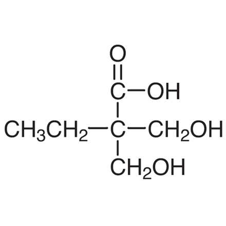 2,2-Bis(hydroxymethyl)butyric Acid Chemical Structure of 2,2-Bis(hydroxymethyl)butyric Acid