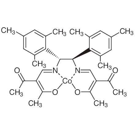 (1R,2R)-N,N'-Bis(2-acetyl-3-oxo-2-butenylidene)-1,2-dimesitylethylenediaminato Cobalt(II) Chemical Structure of (1R,2R)-N,N'-Bis(2-acetyl-3-oxo-2-butenylidene)-1,2-dimesitylethylenediaminato Cobalt(II)