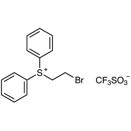 (2-Bromoethyl)diphenylsulfonium Trifluoromethanesulfonate Chemical Structure of (2-Bromoethyl)diphenylsulfonium Trifluoromethanesulfonate