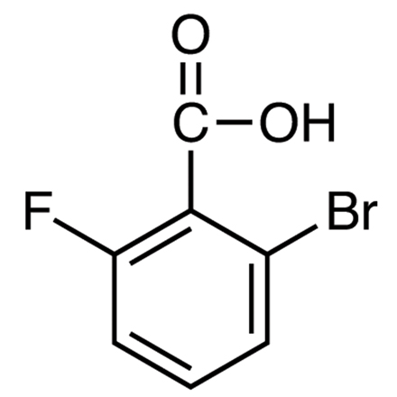 2-Bromo-6-fluorobenzoic Acid Chemical Structure of 2-Bromo-6-fluorobenzoic Acid