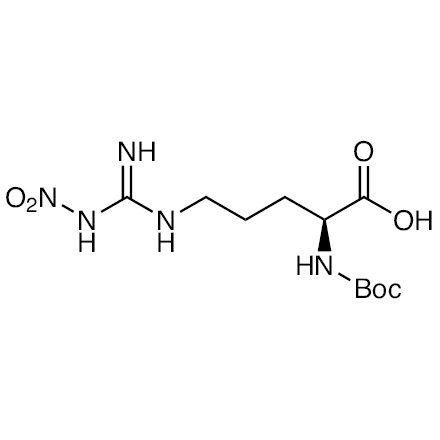 Boc-Arg(NO2)-OH Chemical Structure of Boc-Arg(NO2)-OH