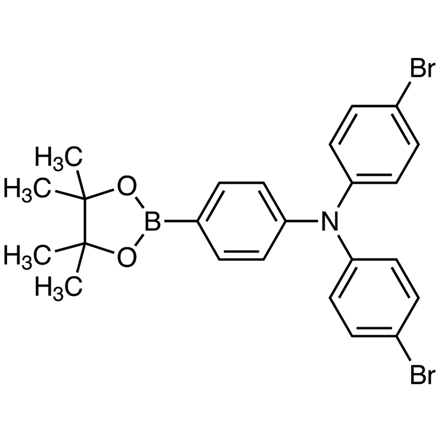 N,N-Bis(4-bromophenyl)-4-(4,4,5,5-tetramethyl-1,3,2-dioxaborolan-2-yl)aniline Chemical Structure of N,N-Bis(4-bromophenyl)-4-(4,4,5,5-tetramethyl-1,3,2-dioxaborolan-2-yl)aniline