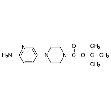 tert-Butyl 4-(6-Amino-3-pyridyl)piperazine-1-carboxylate Chemical Structure of tert-Butyl 4-(6-Amino-3-pyridyl)piperazine-1-carboxylate
