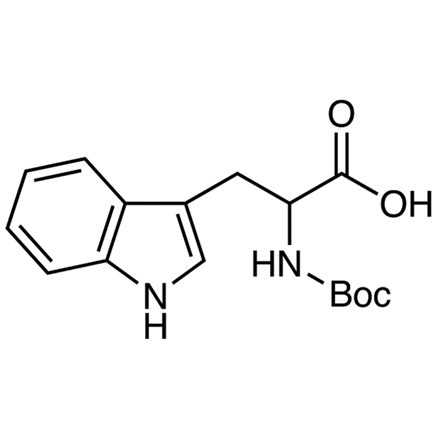 N-(tert-Butoxycarbonyl)-DL-tryptophan Chemical Structure of N-(tert-Butoxycarbonyl)-DL-tryptophan