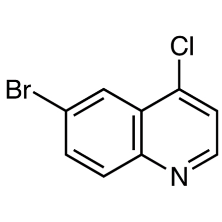 6-Bromo-4-chloroquinoline Chemical Structure of 6-Bromo-4-chloroquinoline