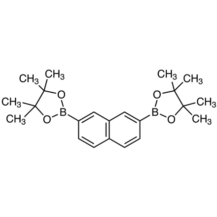 2,7-Bis(4,4,5,5-tetramethyl-1,3,2-dioxaborolan-2-yl)naphthalene Chemical Structure of 2,7-Bis(4,4,5,5-tetramethyl-1,3,2-dioxaborolan-2-yl)naphthalene