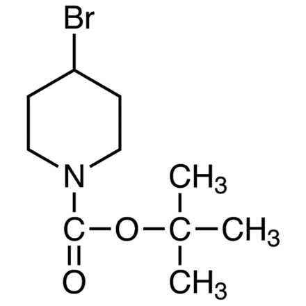 1-tert-Butoxycarbonyl-4-bromopiperidine Chemical Structure of 1-tert-Butoxycarbonyl-4-bromopiperidine