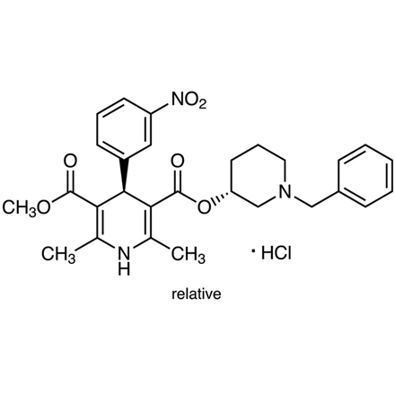 Benidipine Hydrochloride Chemical Structure of Benidipine Hydrochloride