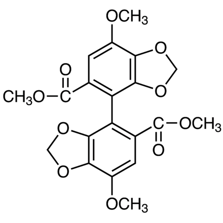 Bifendate Chemical Structure of Bifendate