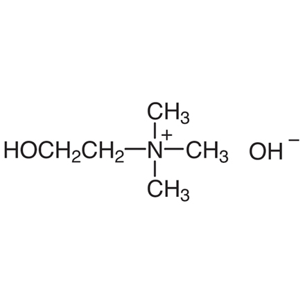 Choline (47-50% in Water) (stabilized with Hydrazine Monohydrate) Chemical Structure of Choline (47-50% in Water) (stabilized with Hydrazine Monohydrate)