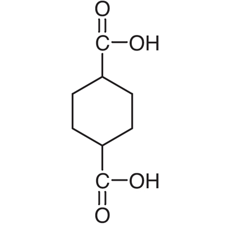 1,4-Cyclohexanedicarboxylic Acid (cis- and trans- mixture) Chemical Structure of 1,4-Cyclohexanedicarboxylic Acid (cis- and trans- mixture)