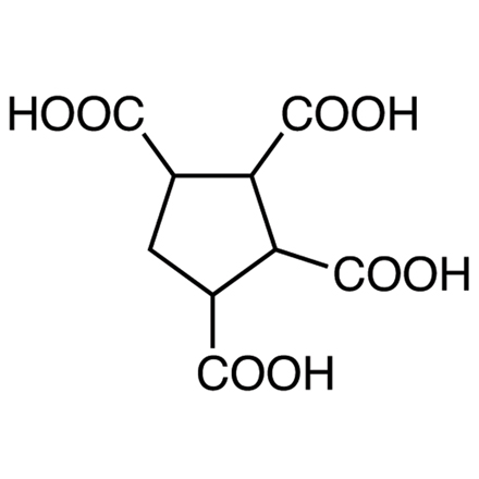 1,2,3,4-Cyclopentanetetracarboxylic Acid Chemical Structure of 1,2,3,4-Cyclopentanetetracarboxylic Acid