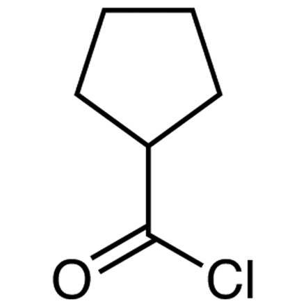 Cyclopentanecarbonyl Chloride Chemical Structure of Cyclopentanecarbonyl Chloride