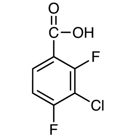 3-Chloro-2,4-difluorobenzoic Acid Chemical Structure of 3-Chloro-2,4-difluorobenzoic Acid