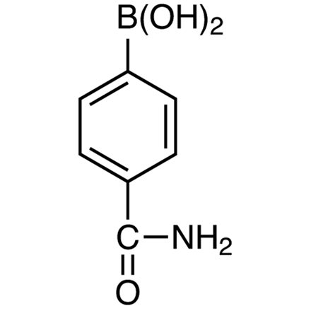 4-Carbamoylphenylboronic Acid (contains varying amounts of Anhydride) Chemical Structure of 4-Carbamoylphenylboronic Acid (contains varying amounts of Anhydride)