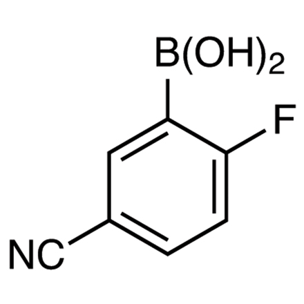 5-Cyano-2-fluorophenylboronic Acid (contains varying amounts of Anhydride) Chemical Structure of 5-Cyano-2-fluorophenylboronic Acid (contains varying amounts of Anhydride)