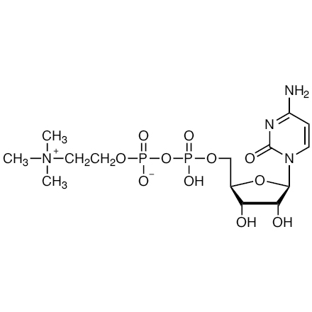 Cytidine 5'-Diphosphocholine Chemical Structure of Cytidine 5'-Diphosphocholine