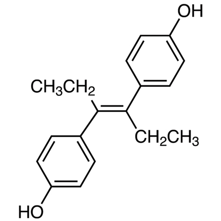 Diethylstilbestrol Chemical Structure of Diethylstilbestrol