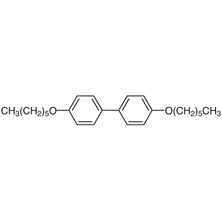 4,4'-Dihexyloxybiphenyl Chemical Structure of 4,4'-Dihexyloxybiphenyl