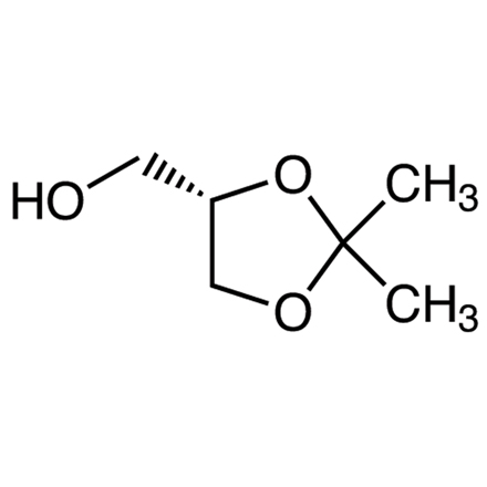 (S)-(+)-2,2-Dimethyl-1,3-dioxolane-4-methanol Chemical Structure of (S)-(+)-2,2-Dimethyl-1,3-dioxolane-4-methanol