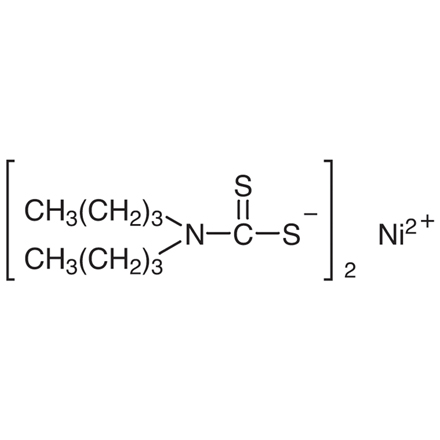 Nickel(II) Dibutyldithiocarbamate Chemical Structure of Nickel(II) Dibutyldithiocarbamate