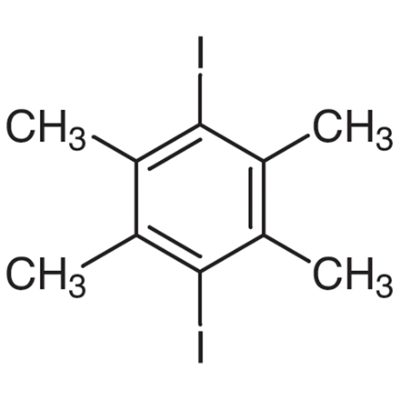 1,4-Diiodo-2,3,5,6-tetramethylbenzene Chemical Structure of 1,4-Diiodo-2,3,5,6-tetramethylbenzene