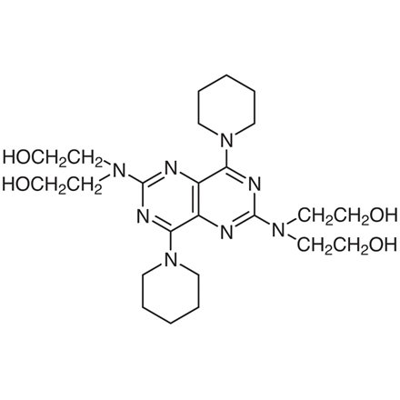 Dipyridamole Chemical Structure of Dipyridamole