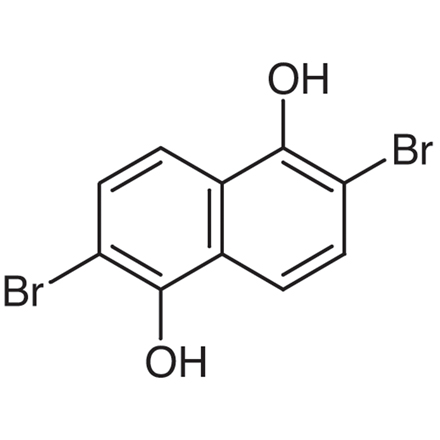 2,6-Dibromo-1,5-dihydroxynaphthalene Chemical Structure of 2,6-Dibromo-1,5-dihydroxynaphthalene