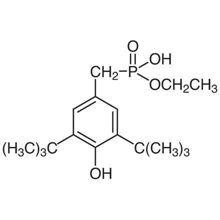 Monoethyl 3,5-Di-tert-butyl-4-hydroxybenzylphosphonate Chemical Structure of Monoethyl 3,5-Di-tert-butyl-4-hydroxybenzylphosphonate