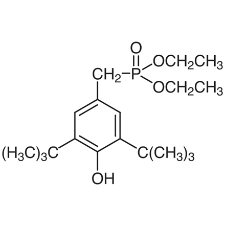 Diethyl 3,5-Di-tert-butyl-4-hydroxybenzylphosphonate Chemical Structure of Diethyl 3,5-Di-tert-butyl-4-hydroxybenzylphosphonate