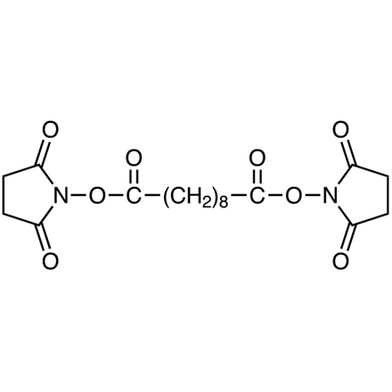 Di(N-succinimidyl) Sebacate Chemical Structure of Di(N-succinimidyl) Sebacate