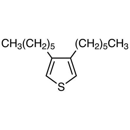 3,4-Dihexylthiophene Chemical Structure of 3,4-Dihexylthiophene