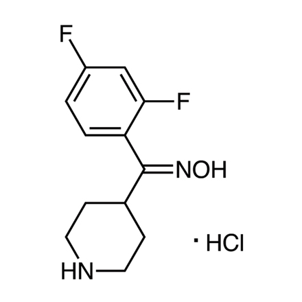 (2,4-Difluorophenyl)-4-piperidylmethanone Oxime Hydrochloride Chemical Structure of (2,4-Difluorophenyl)-4-piperidylmethanone Oxime Hydrochloride