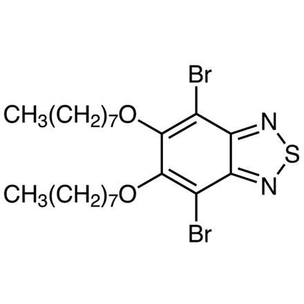 4,7-Dibromo-5,6-di-n-octyloxy-2,1,3-benzothiadiazole Chemical Structure of 4,7-Dibromo-5,6-di-n-octyloxy-2,1,3-benzothiadiazole