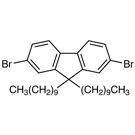 2,7-Dibromo-9,9-didecylfluorene Chemical Structure of 2,7-Dibromo-9,9-didecylfluorene