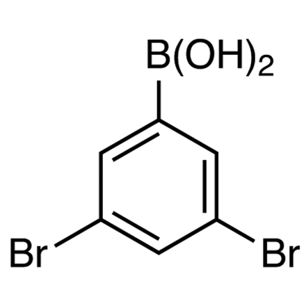 3,5-Dibromophenylboronic Acid (contains varying amounts of Anhydride) Chemical Structure of 3,5-Dibromophenylboronic Acid (contains varying amounts of Anhydride)