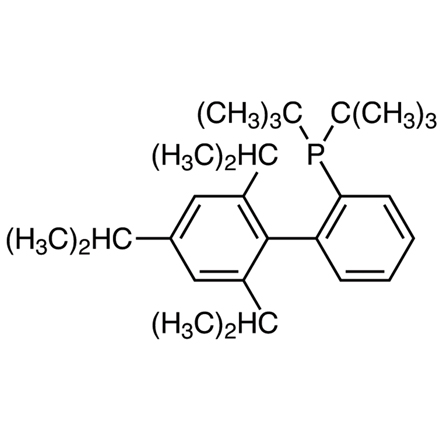 2-Di-tert-butylphosphino-2',4',6'-triisopropylbiphenyl Chemical Structure of 2-Di-tert-butylphosphino-2',4',6'-triisopropylbiphenyl