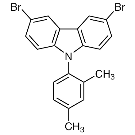 3,6-Dibromo-9-(2,4-dimethylphenyl)-9H-carbazole Chemical Structure of 3,6-Dibromo-9-(2,4-dimethylphenyl)-9H-carbazole