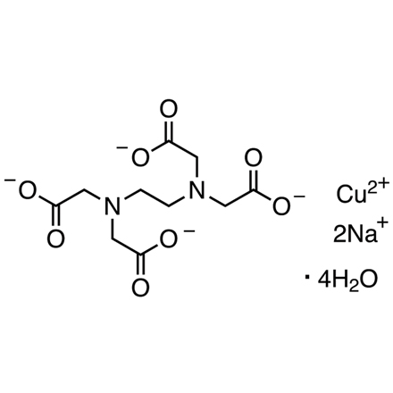 Copper(II) Disodium Ethylenediaminetetraacetate Tetrahydrate Chemical Structure of Copper(II) Disodium Ethylenediaminetetraacetate Tetrahydrate